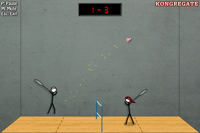 Stick Figure Badminton 2